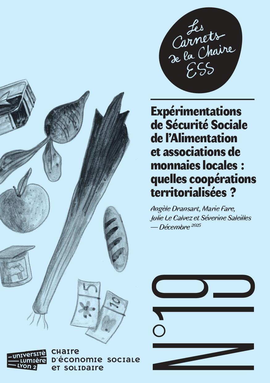 Page de garde - Carnet de la Chaire ESS n°19 ESSA-AML