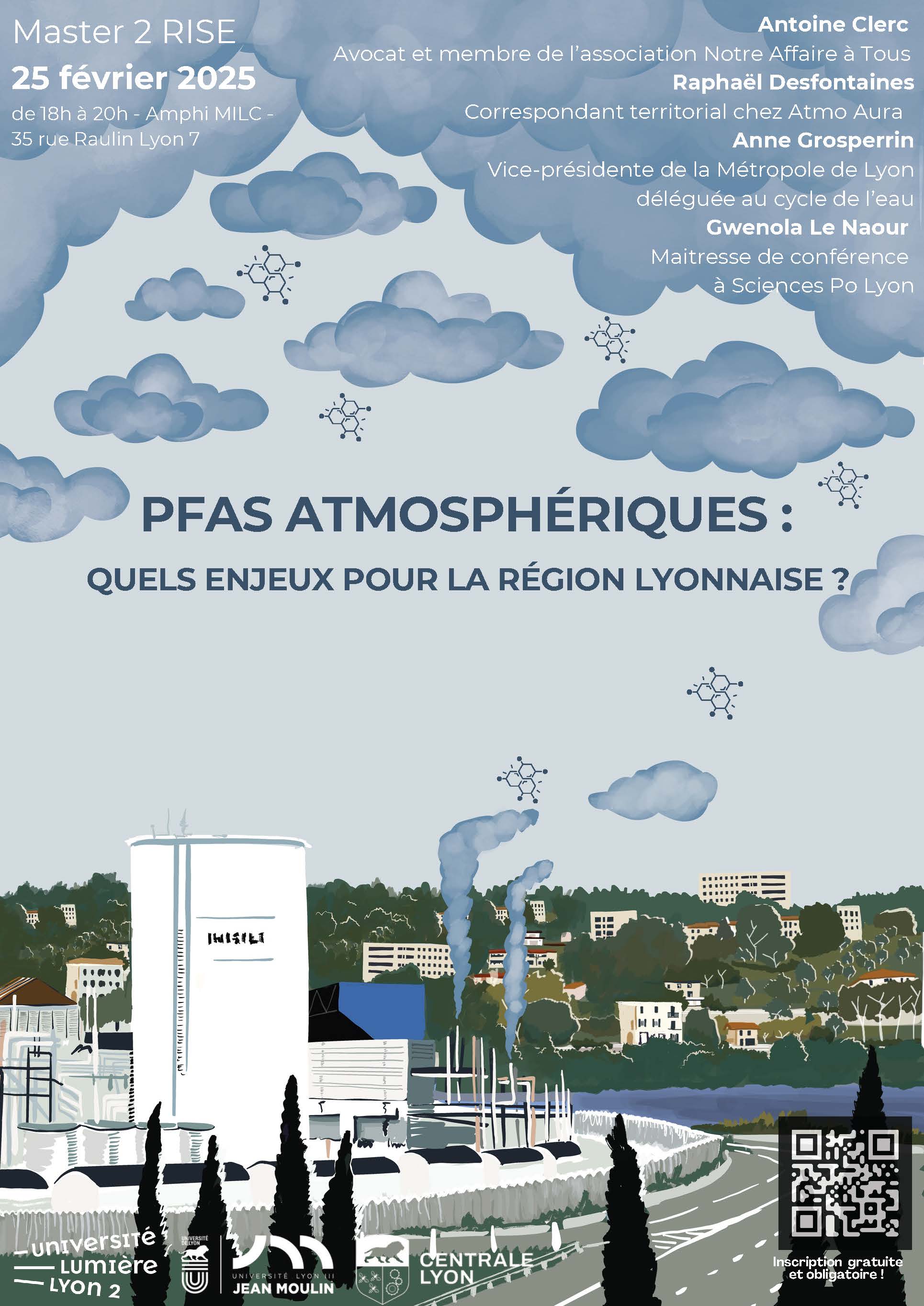 PFAS atmosphériques : Quels enjeux pour la région Lyonnaise ?