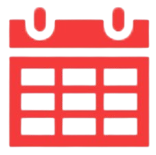 calendrier rouge