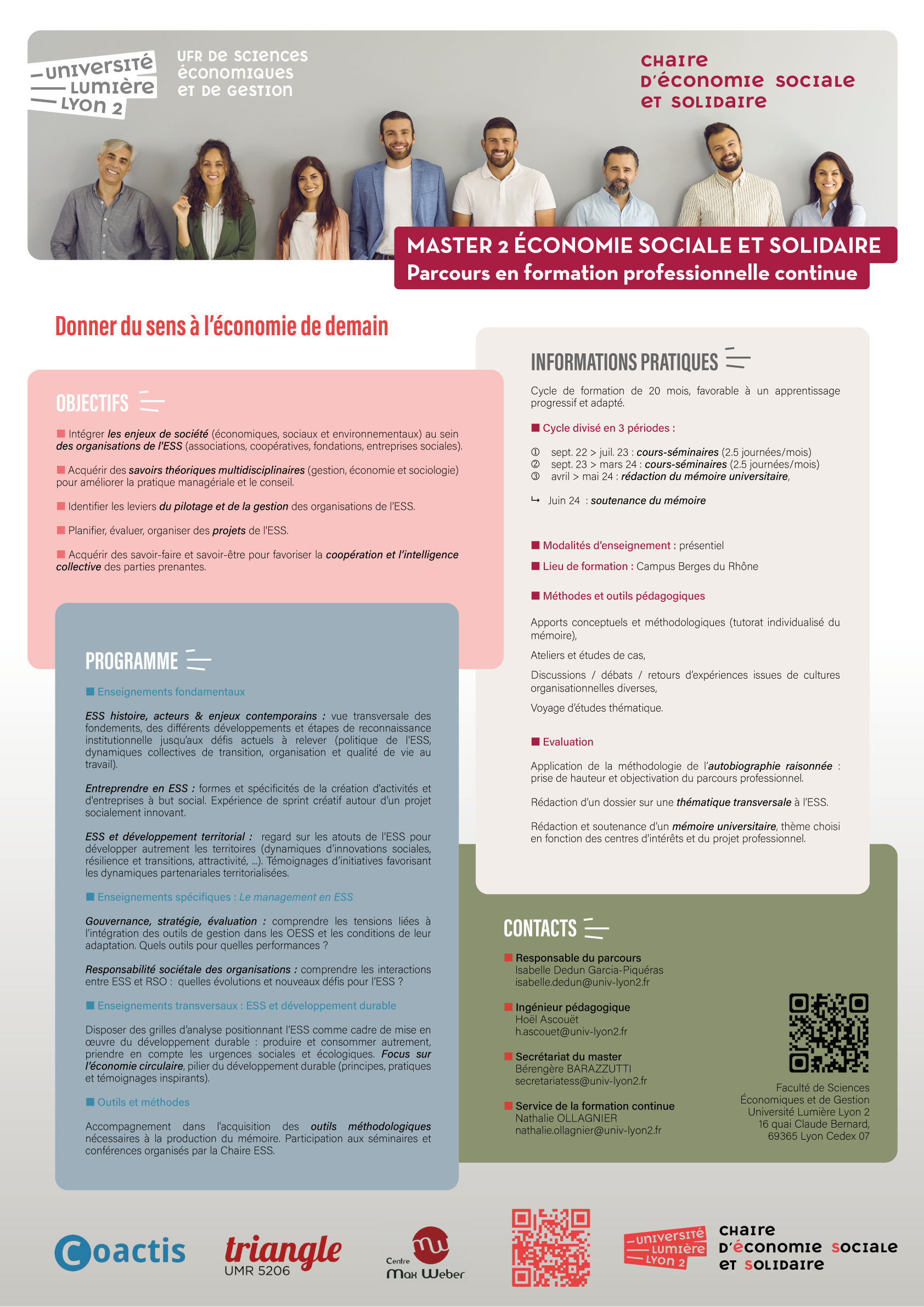 Support de présentation du M2ESS en formation continue