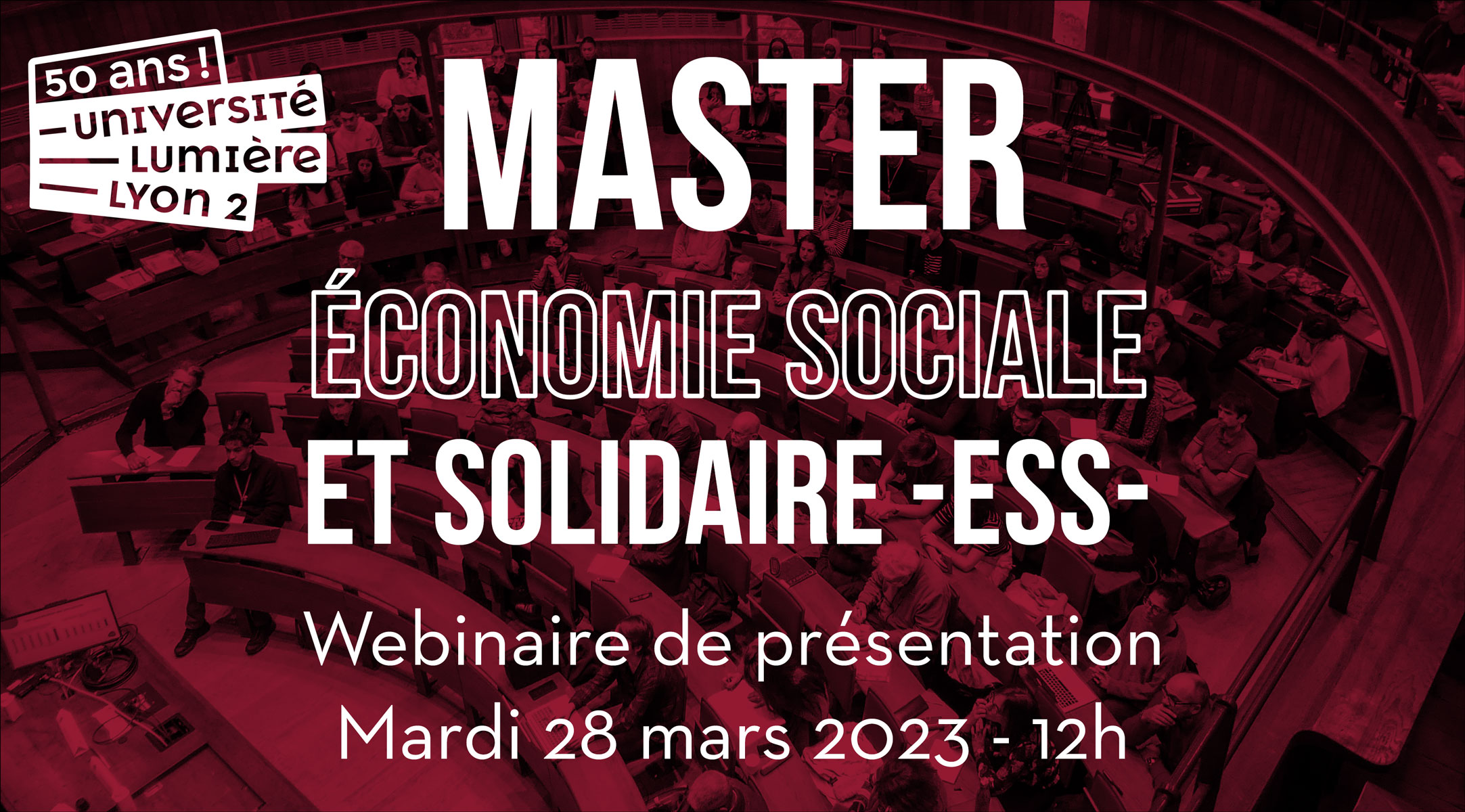 webinaire de présentation M1 ESS Lyon 2